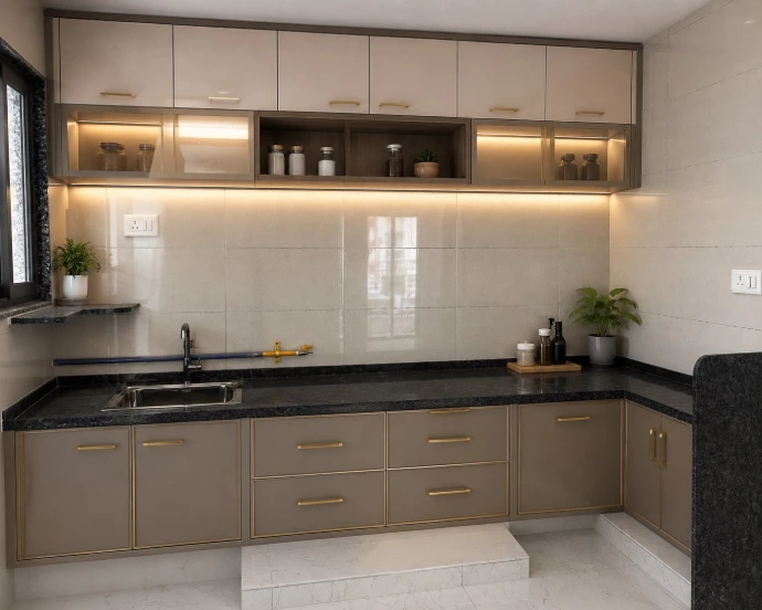 Linear Kitchen Cabinetry